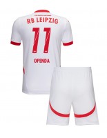 RB Leipzig Lois Openda #11 Domácí dres pro děti 2024-25 Krátký Rukáv (+ trenýrky)